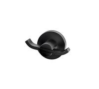 Croydex Metra Matte Black Towel & Robe Hook Flexi-Fix Bathroom Accessories