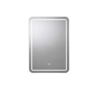 Croydex MM720400E Chawston Hang 'N' Lock Illuminated Square Mirror, Glass , 3x40x60.5 cm