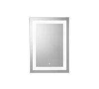 Croydex Rookley Vertical Mirror Hang 'N' Lock Illuminated, Wall Hung