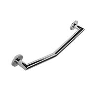 Croydex Modern Angled Safety Support Rail Stainless Steel Grab Bar for Bathroom, Chrome