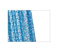 Croydex Mosaic PVC Shower Curtain Blue AE543424