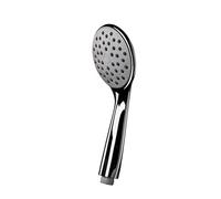 Croydex Nero 1 Function Chrome Shower Head - Chrome Plated ABS Single Function Shower Handset with Rub Clean Nozzles, Universal ½” B.S.P. Connection, Eco Water Saving, Suitable for Low Pressure