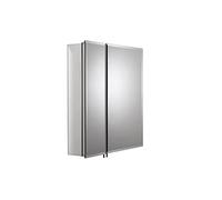 Croydex Newton Double Door Bi-View Aluminium Cabinet, Silver