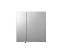 Croydex Newton Double Door Bi-View Aluminium Cabinet, Silver