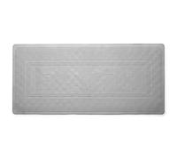 Croydex Non Slip Bath Mat - 'BATH' Modern Design, Durable Natural Rubber Mat with Secure Suction Cups, Anti Bacterial Treatment Anti Mould 34 x 74cm (Grey)