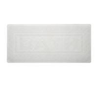 Croydex 'BATH' Design Bath Mat Non Slip Anti Mould, White Natural Rubber Bath Mat for Inside Bath, Machine Washable, Hygiene 'n' Clean Anti Bacterial Treatment, Secure Grip Suction Cups, 34 x 74cm