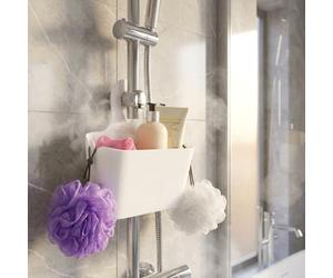 Croydex PA120822 Shower Basket, White, One Size