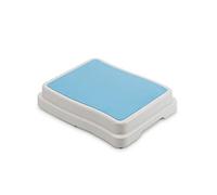Croydex PA661422 Bath Step, Slip Resistant Bathroom Safety and Mobility Aid, White/Blue, One Size