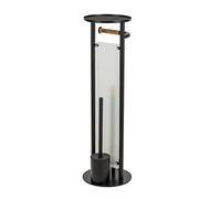 Croydex PA810021 Bultler Toilet Brush, Black & Wood, One Size
