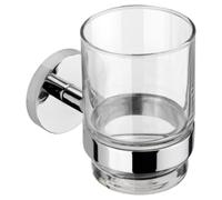 Croydex Pendle Flexi-Fix™ Bathroom Tumbler & Holder - Chrome