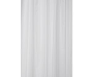 Croydex Plain White Textile Curtain with Hygiene 'N' Clean, 2000 x 2000mm
