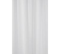 Croydex Plain White Textile Shower Curtain, 2000 x 2000mm