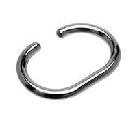 Croydex AK142141 Curtain Rings, Chrome, Suitable for shower rods up to 29mm in diameter