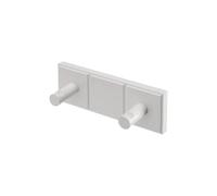Croydex Portland Double Robe Hook White Pine Wall Mount 70x198x65cm WA992822SD
