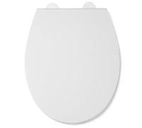 Croydex Premium Oval Shaped Soft Close Toilet Seat - Hard Wearing Thermoplastic with Adjustable Hinges, Quick Release Button for Easy Cleaning, Top