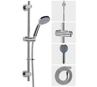 Croydex Presion Pressure Boosting Shower Set - Riser Rail/Shower Head/Hose - Chrome
