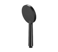 Croydex Presion Plus Pressure Boost Shower Head, Matt Black | Black Shower Head with Large Face | Designed for Low Pressure Systems | Optional Water Saving Device Included