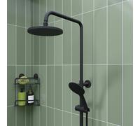 Croydex Presion Pressure Boost Large Rain Shower Head - Black