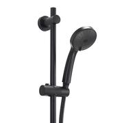 Croydex Presion Black Shower Set with 5 Function Shower Head