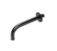 Croydex Presion Range Wall Mounted Shower Arm, Matt Black | 210mm Long | Durable Stainless Steel | Compatible with Presion Rainfall Shower Heads