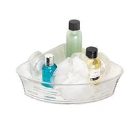 Croydex PA120832 Press 'N' Lock Suction Fit Corner Basket , Silver