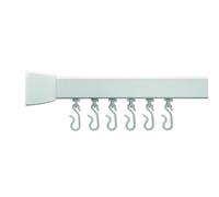 Croydex Professional Profile 800 Standard Shower Rail 2135mm - White