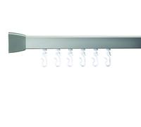 Croydex Profile 800 U-Shaped Rail, Aluminum, Silver, 167.5 x 76 x 3 cm