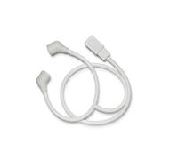 Croydex Push-Fit Shower Attachment for Bath Taps - Flexible Shampoo Spray with Square Head, 100cm Hose Length, Fits Most Round or Oval Basin Taps, Wh