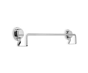 Croydex QM292941 Stick N Lock 2 Adhesive Towel Rail, 5 Year Rust Free Guarantee, Chrome