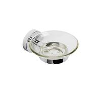Croydex QM481941 Flexi-Fix Epsom Soap Dish & Holder, Chrome, 54 x 108 x 127mm