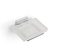 Croydex QM511941 Flexi-Fix Easy to Fit Cheadle Chrome Plated Square Design Soap Dish and Holder