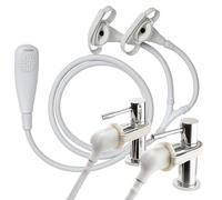 Croydex Removeable Push-Fit Secura Bath Shower Set, White