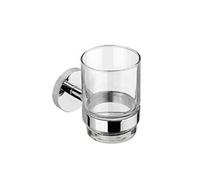 Croydex Romsey Flexi-Fix - Chrome Wall Mounted X Plate Bathroom Accessories:
