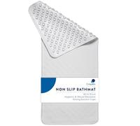 Croydex Rubagrip Bath Mat Non Slip Anti Mould for Inside Bath (90x37cm) | Slip Resistant | Secure Grip Suction Cups | Easy to Clean | Natural Rubber | Anti-Bacterial | Textured Surface