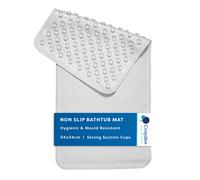 Croydex Rubagrip Bath Mat Non Slip Anti Mould for Inside Bath - Slip Resistant with Secure Grip Suction Cups, Easy to Clean, Made from Natural Ru