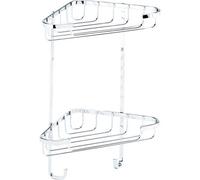 Croydex Rust Free Small Two Tier Corner Basket
