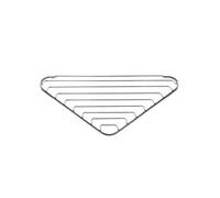 Croydex Screw To Wall Storage Steel Chrome Effect Corner Basket