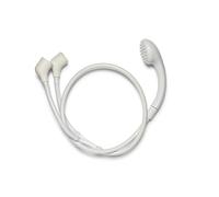 Croydex Push-Fit Shampoo Spray: Shower Attachment for Bath Taps, with Flexible Shower Hose, Easy-Clean Plate and Comfortable Ergonomic Bath Shower Attachment, 1220mm Hose Length, White