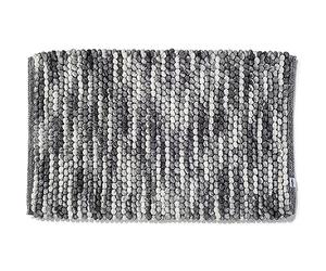 Croydex Shades of Grey Bath Mat, Soft Looped Texture (80 x 50cm) | Slip Resistant Backing | Machine Washable | Bathroom Rug
