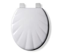Croydex Toilet Seat Glossy Shell Design Antibacterial Stick 'n' Lock Hinges