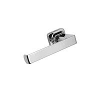 Croydex Shoreditch Toilet Roll Holder, Chrome Bathroom Accessories | Wall Mounted | No Drill Required | Your Choice to Screw or Glue with Flexi-Fix Brackets | Modern Design | Fixings Included