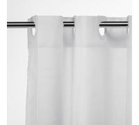 Croydex Hookless Textile White Shower Curtain, No Curtain Rings Required, 1800 x 1800mm (WxL)