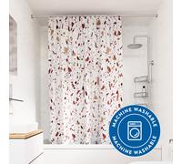 Croydex Shower Curtain Pink Terrazzo Design, Machine Washable, 180x180cm