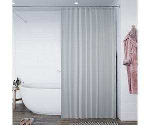 Croydex Shower Curtain Plain Proseal® Grey 180x180cm