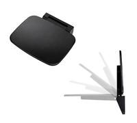 Croydex Shower Seat Wall Mounted Fold Away Space Saving, Black