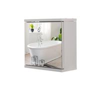 Croydex Simplicity 30 x 30cm Compact Bathroom Mirror Cabinet (White)