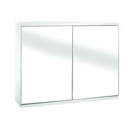 Croydex Simplicity Self-Assembly 2 Door Mirror Cabinet (FSC MDF), White