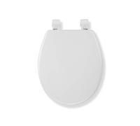 Croydex Sit Tight Collerson Anti Bacterial Toilet Seat, Wood, White, 46.5 x 36.5 x 6 cm