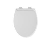 Croydex Sit Tight Ullswater Toilet Seat, White, 44.5 x 36 x 5 cm