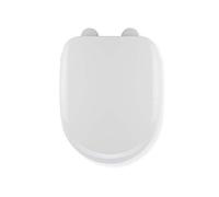 Croydex Sit Tight Vida Toilet Seat, White, 46.5 x 36 x 5 cm